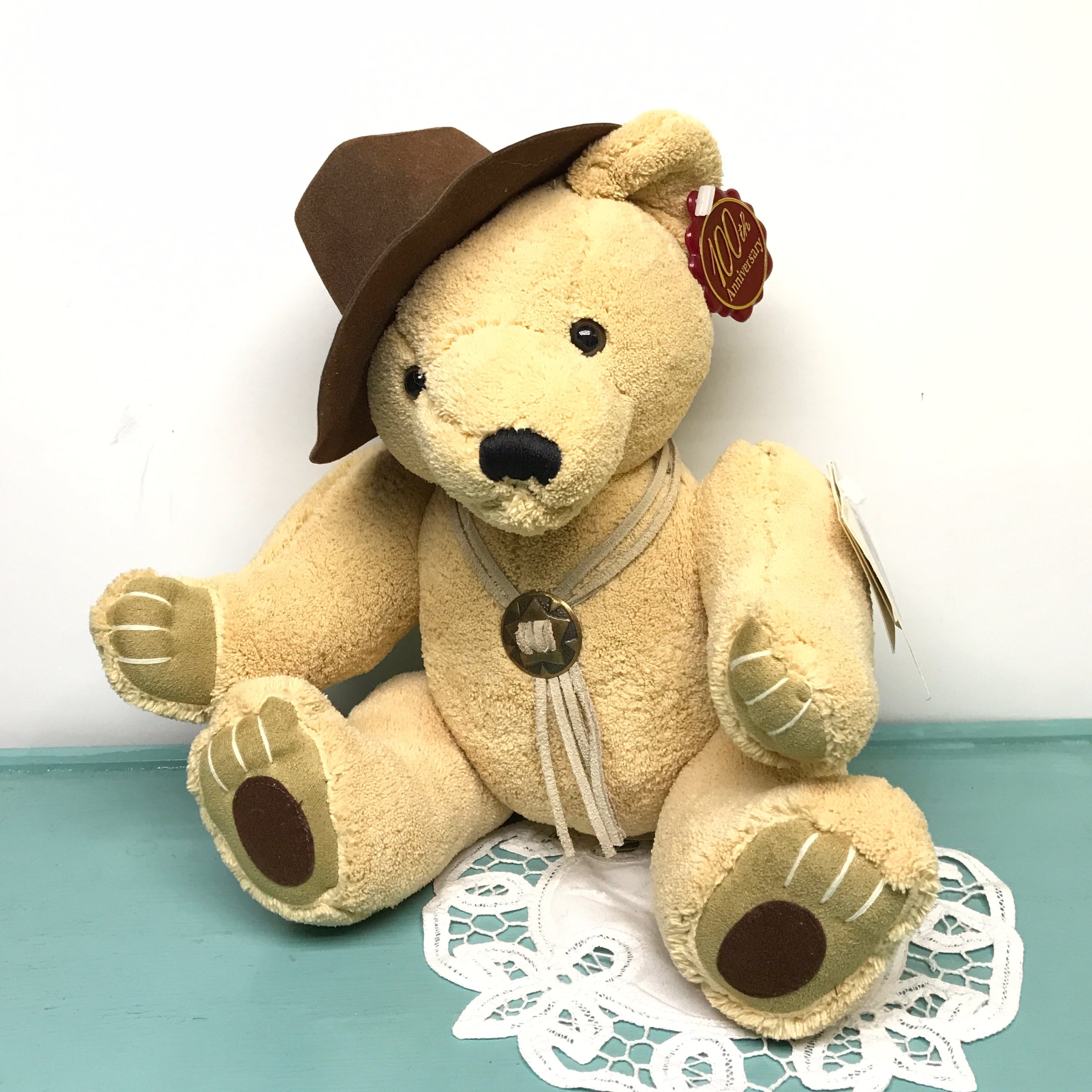 Dan Dee 100th Anniversary Bear with Tags The Hanger And Clasp